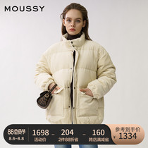MOUSSY Spring and AUTUMN new stand-up collar corduroy casual jacket DOWN jacket jacket 028DA730-5050