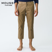 MOUSSY Vintage mens 2020 new fashion casual cropped pants 025DAC11-4260