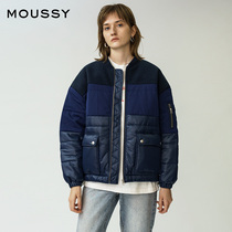 MOUSSY winter stand-up collar color elastic swing casual jacket cotton 010DSG30-0370