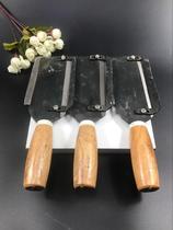 Handmade iron sugar cane knife thickened paring knife Solid wood handle through the heart can adjust the thickness of paring