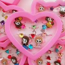 Princess Ring Little Baby Gifts Cartoon Gifts Girls Accessories Kindergarten Toy Prize for All Birthday