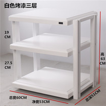 New power amplifier rack European cinema Hi-fi sound three or four-layer power amplifier cabinet solid wood white equipment rack