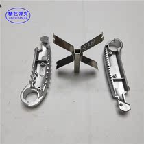 Stainless steel spraying tool coating self-rotating shrapnel spraying fixture automatic line 1 hanging 2 square tube with cy357