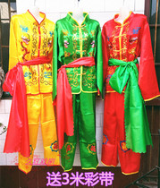 yang ge fu male New gongs and drums Jersey dance costumes middle-aged and elderly in the river by beating drums service Yangko fan dragon and lion dance suit