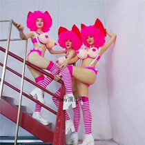Nightclub bar Sexy Valentines Day theme show party dsgogo matchmaker bathtub show Cat girl dance performance costume