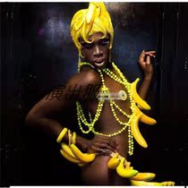 Nightclub bar Funny strange fruit show Banana party Bachelor party dsGOGO fluorescent show Pikachu performance