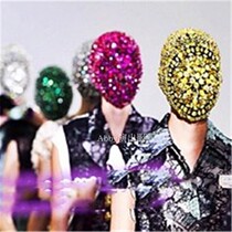 Nightclub bar ds male gogo female gogo demon male masked colorful headdress fluorescent party performance drill set props