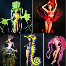 Nightclub Bar Atmospheric Costumes Marine Theme Show Fluorescent Jellyfish Show Electronic Music Festival Store Celebration Oscar Stage Costume