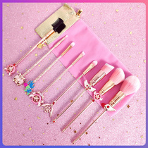 Variety Sakura makeup brush set Metal makeup set Brush girl heart Unicorn beauty tools Beautiful girl