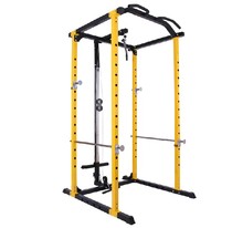 Upgraded multi-function bold split frame squat rack horizontal push rack barbell rack weightlifting bed set Fitness Equipment
