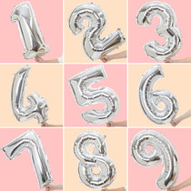 32 Inch Digital Aluminum Film Aluminum Foil Balloon Year Birthday Party Decoration Festival Arrangement Supplies Wedding room Scene Placement