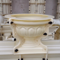 European-style cement flower pot mold thickened plastic homemade small round flower pot Roman model building template abrasive