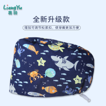Bright feather operation cap female print hat nurse Baotou hat operating room hat oral beauty doctor hat long hair suitable