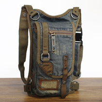 Summer cycling motorcycle motorcycle travel leg bag running bag canvas men tactical bag shoulder shoulder bag outdoor sports backpack tide