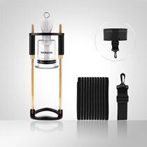 Marreaton Golden Penis Vacuum Stretch Exerciser Leg Girdle Male size Bending Straightener Metal Bracket