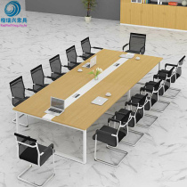 Conference table Simple modern office furniture long tables and chairs combined workbench large table chair office desk
