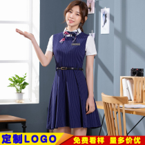 2019 Kindergarten Teacher Landscaped Suit Gown Shirt Lady Teacher Vocational Dress Preschool Teacher Work Clothes