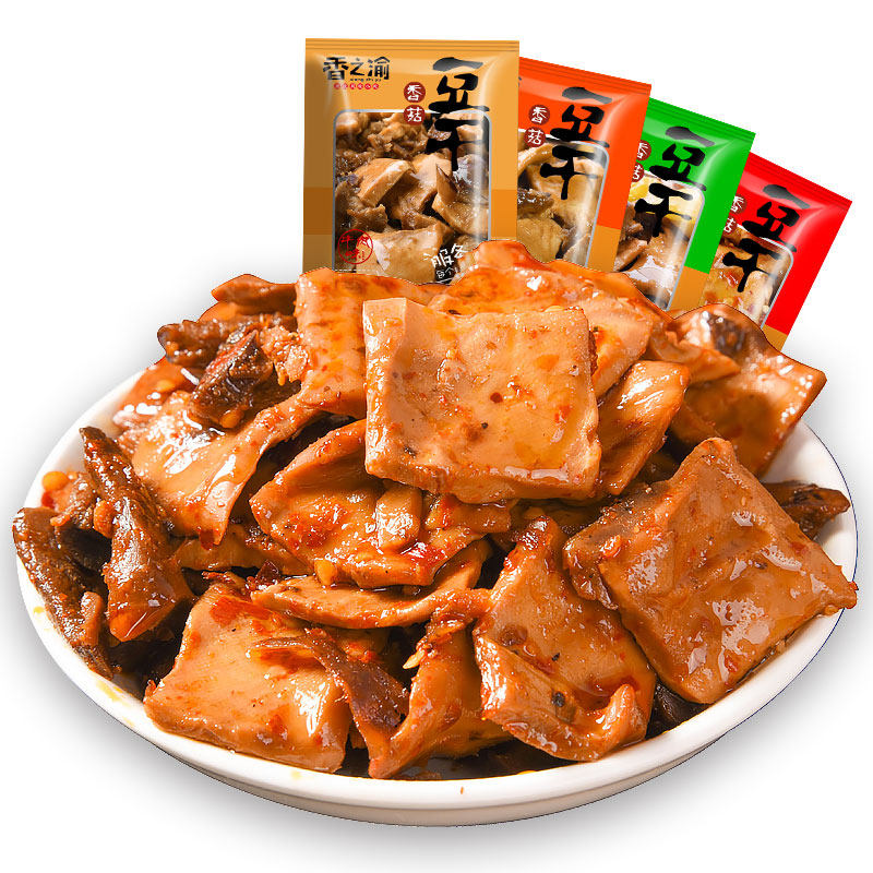 重庆特产香菇豆干500g多口味麻辣香辣味豆腐干散装小包装零食小吃