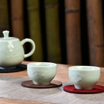 Creative kung fu tea ceremony tea cup pad tea set parts heat insulation anti-hot tea tray Cup pad felt Tea Cup pad