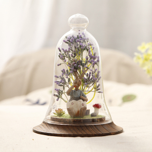 美式玻璃罩摆件