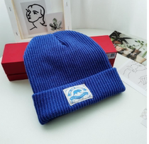 Klein Blue Hat Female New Korean Student Joker Knitted Hat Fashion Street Cold Hat Wool Hat in Autumn and Winter