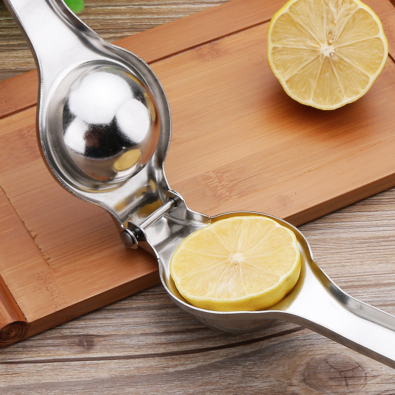 沃米不锈钢手动柠檬挤汁器榨汁器压汁器压榨器家用橙子柠檬夹子