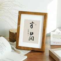 Solid Wood photo frame 6 six inch 7 seven inch 10 8 inch A4 hanging wall simple modern creative frame setting table photo album customization