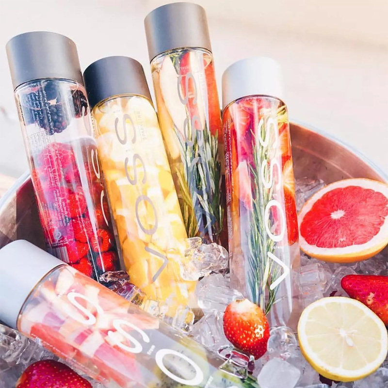 【外科风云同款】voss芙丝天然矿泉水 玻璃瓶800ml 1瓶 气泡水