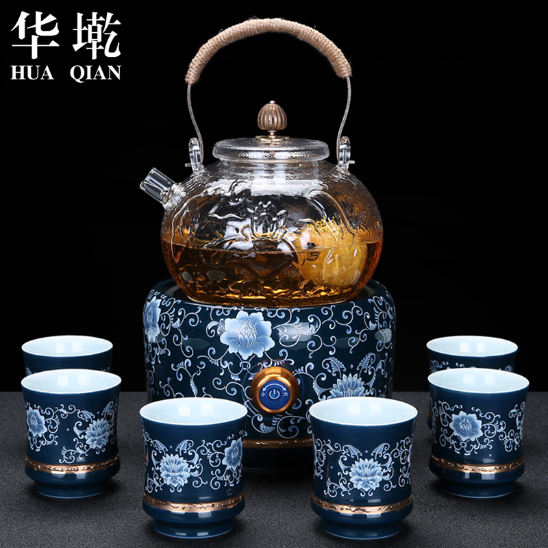 China Qian boiling kettle pu - erh tea and white tea mini household heat - resistant glass tea tea steamer ceramic electric TaoLu