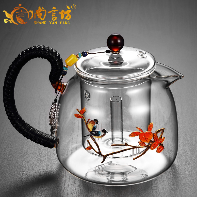 It still fang glass cooking pot boiled red tea ware to hold the network trill kettle kung fu tea mercifully single pot of flower pot