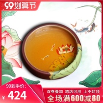 Yixing all handmade purple sand mud painting master Cup male Lady Lotus small tea cup kung fu tea set tea single cup tea bowl