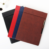 A4A5 document splint pad clip board office supplies manager meeting magnetic buckle board leather straight board clip