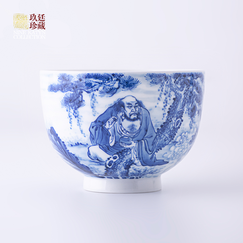 About Nine katyn hand - made jiang xiang tea set of blue and white porcelain jingdezhen ceramic kung fu tea master cup single cup by hand