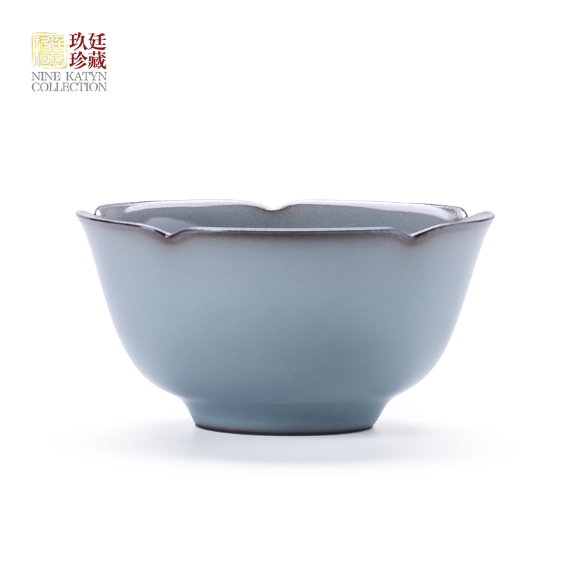 Nine at hand, jingdezhen ceramic up kwai masters cup expressions using kung fu tea tea sample tea cup individual, single CPU