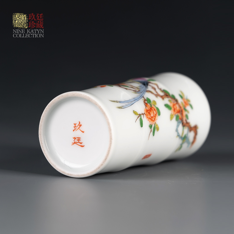 Nine at jingdezhen manual painting of flowers and fragrance - smelling cup hand - made the master sample tea cup cup kung fu tea tea cups