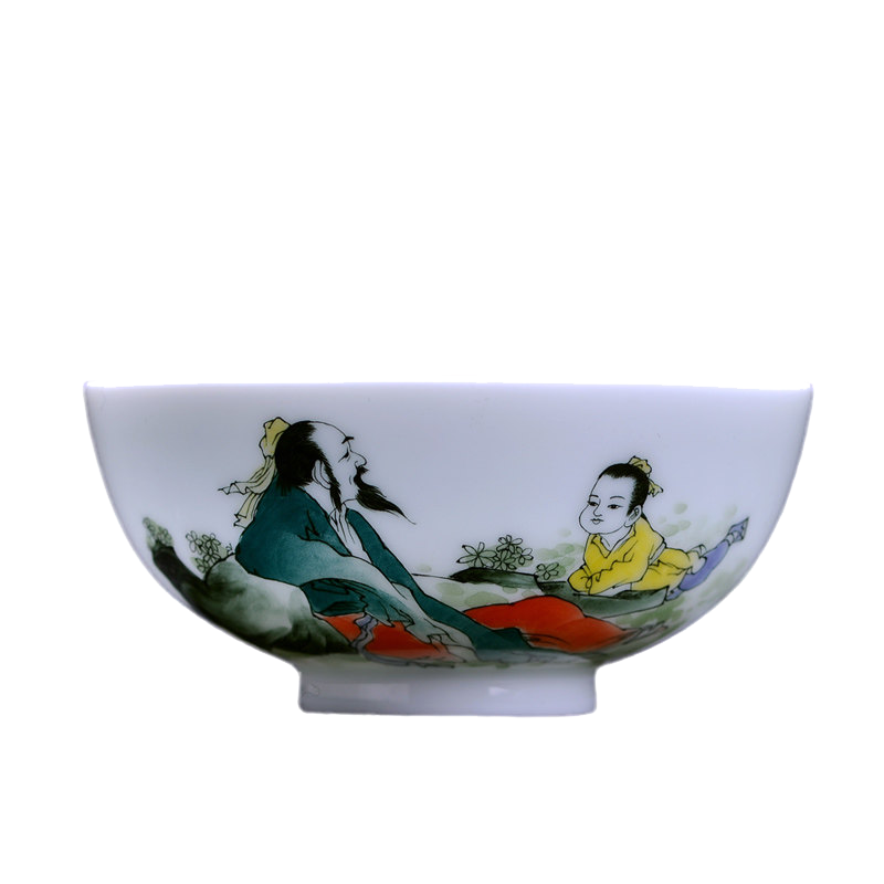 Manual masters cup tea cups single cup of jingdezhen ceramic cups hand - made color sample tea cup under the glaze kung fu