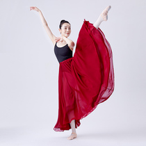 720 Degrees Dance Grand Dress Pendulum Classical Dance Red Half Body Long Dress Chinese Dance Dress Female Ballet Dancer Kongfu
