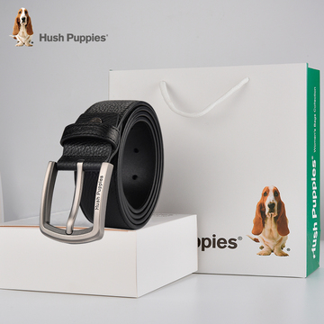 Hush puppies/暇步士皮带男真皮头层针扣男士腰带纯牛皮青年裤带 Hush puppies/暇步士皮带男真皮头层针扣男士腰带纯牛皮青年裤带