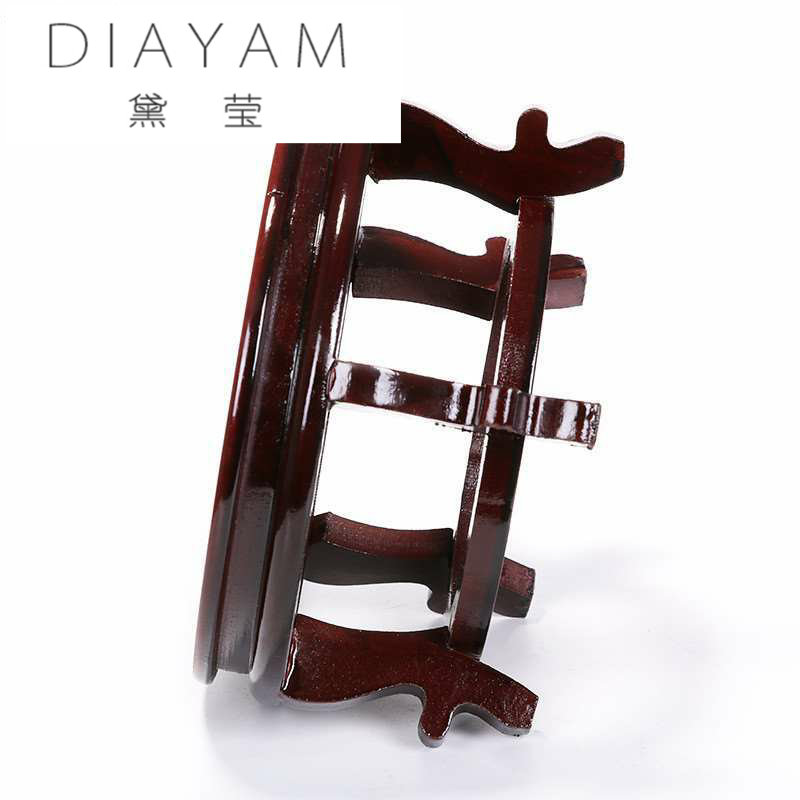 Diane jade - like stone wear it round as high solid wood vases, small pallet high pot bearing furnishing articles tank base