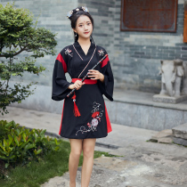 Qingyi song original daily improvement Han element summer skirt sleeve Chinese style cat and embroidered student class uniform