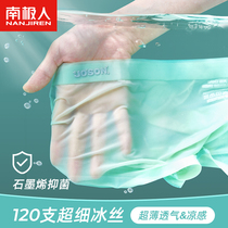 Boys' ice silk underwear children's summer thin baby boxer shorts over 13 years old middle and big kids' boxer pants