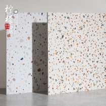 Colored retro terrazzo pink antique tiles Nordic bathroom kitchen floor tiles semi-cast soft light tiles