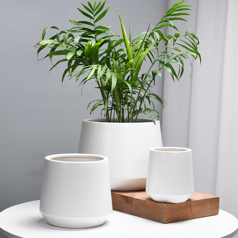 Simple matte enrolled flowerpot ceramic extra large continental move desktop other rich tree, a flower pot on sale wholesale package mail