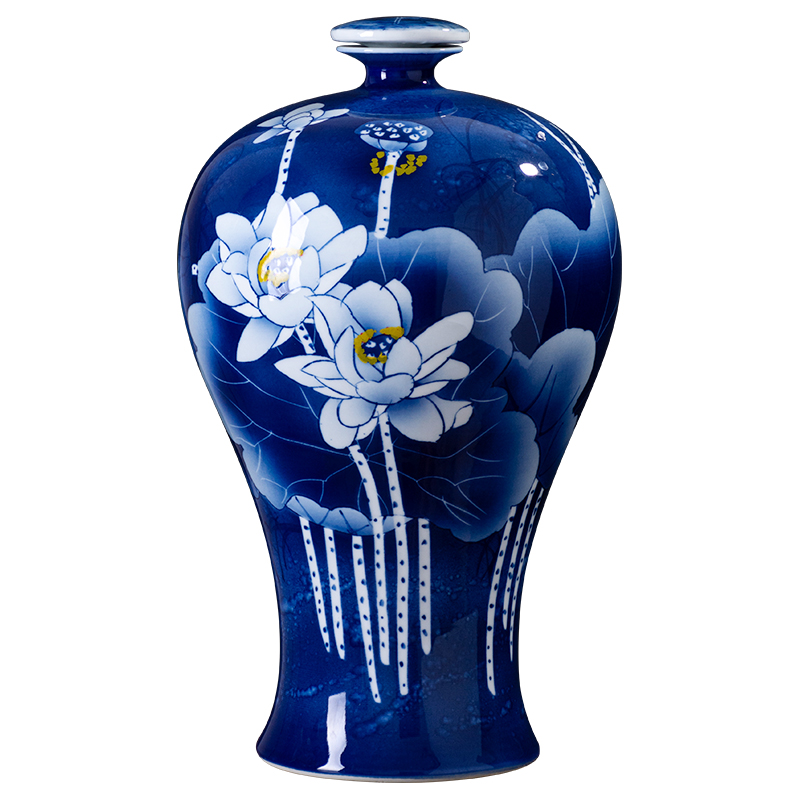 Jingdezhen ceramic bottle is 15 kg pack home empty jar sealing hand - made porcelain altar wine pot liquor jugs