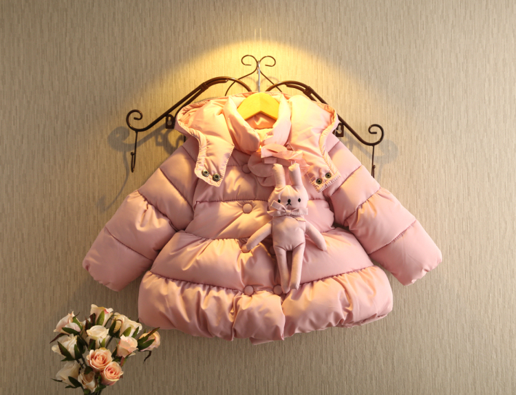 女童棉衣宝宝冬装2016儿童棉服加厚外套韩版