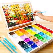 Gouache jelly pigment Art students special full set of gouache painting materials Painting materials Painting tools set Art supplies shop professional students art examination Watercolor color blackboard newspaper washable pigment erasable