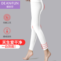 Uncovered pure white Dereted ladies shorts warm pants cotton pants with velvet tightly and thickened underwear pants pork pants