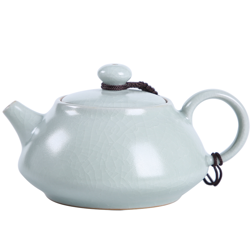 Open the slice your up can raise the teapot pot bearing kung fu tea kettle jingdezhen ceramic teapot hand grasp pot of drinking tea pot