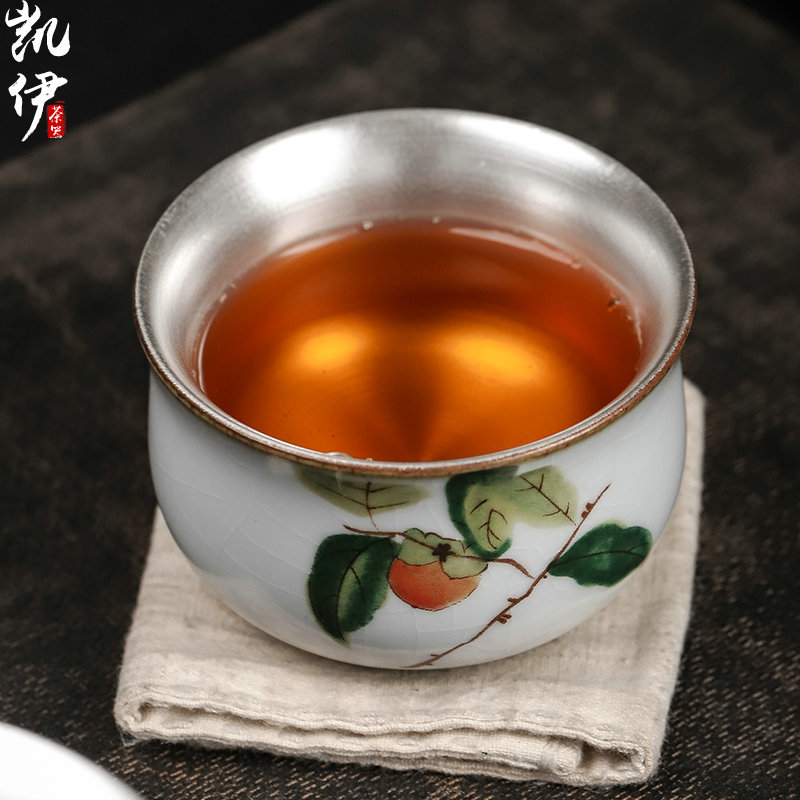 Start your up coppering. As 999 silver cup sample tea cup of jingdezhen ceramic tea cup tea cup silver cup cup