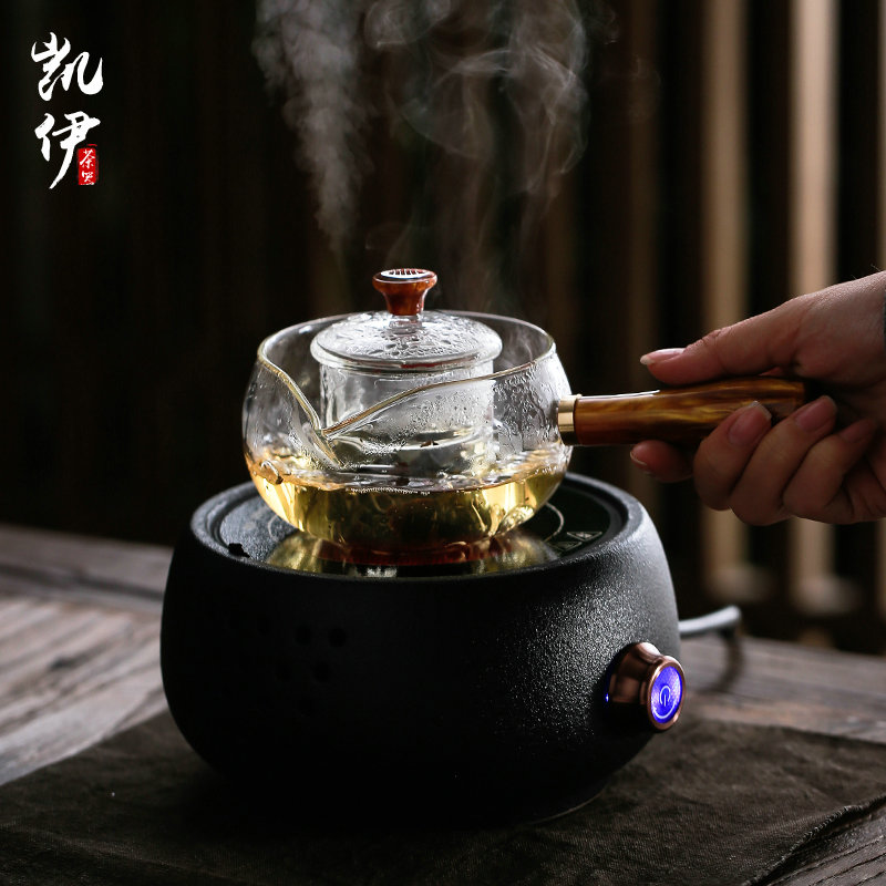 High temperature resistant glass side put the pot with thick black the boiled tea, the electric TaoLu cooking pot kung fu tea tea kettle furnace